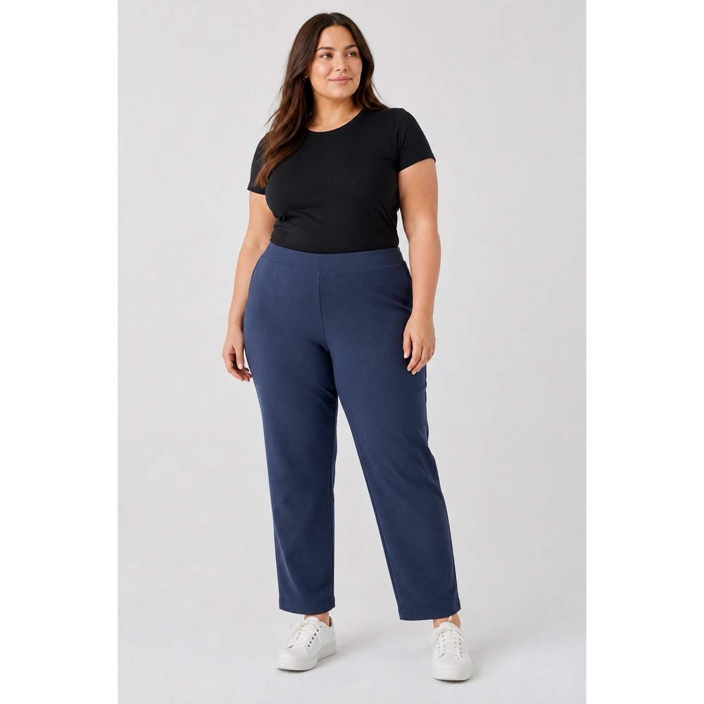 Eileen Fisher Stretch Crepe Slim Ankle Pants 3xl $168 Women's Quiet Luxury